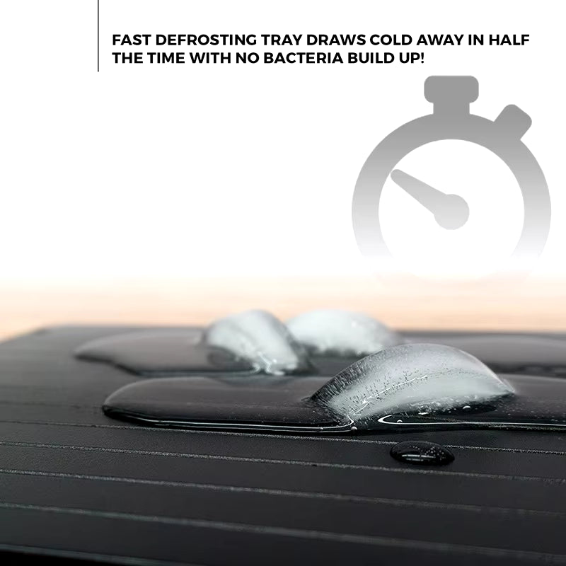 Fast Defrosting Tray Aluminium Alloy Thaw Food Defrosting Tray Frozen Meat Fish Food Tray with Brush Meat Tools KC0044