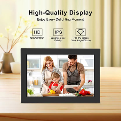 Wifi Digital Photo Frame 10.1 Inch 32GB Smart Digital Picture Frame with 1280X800 IPS HD Touch Screen Digital Frame Gift